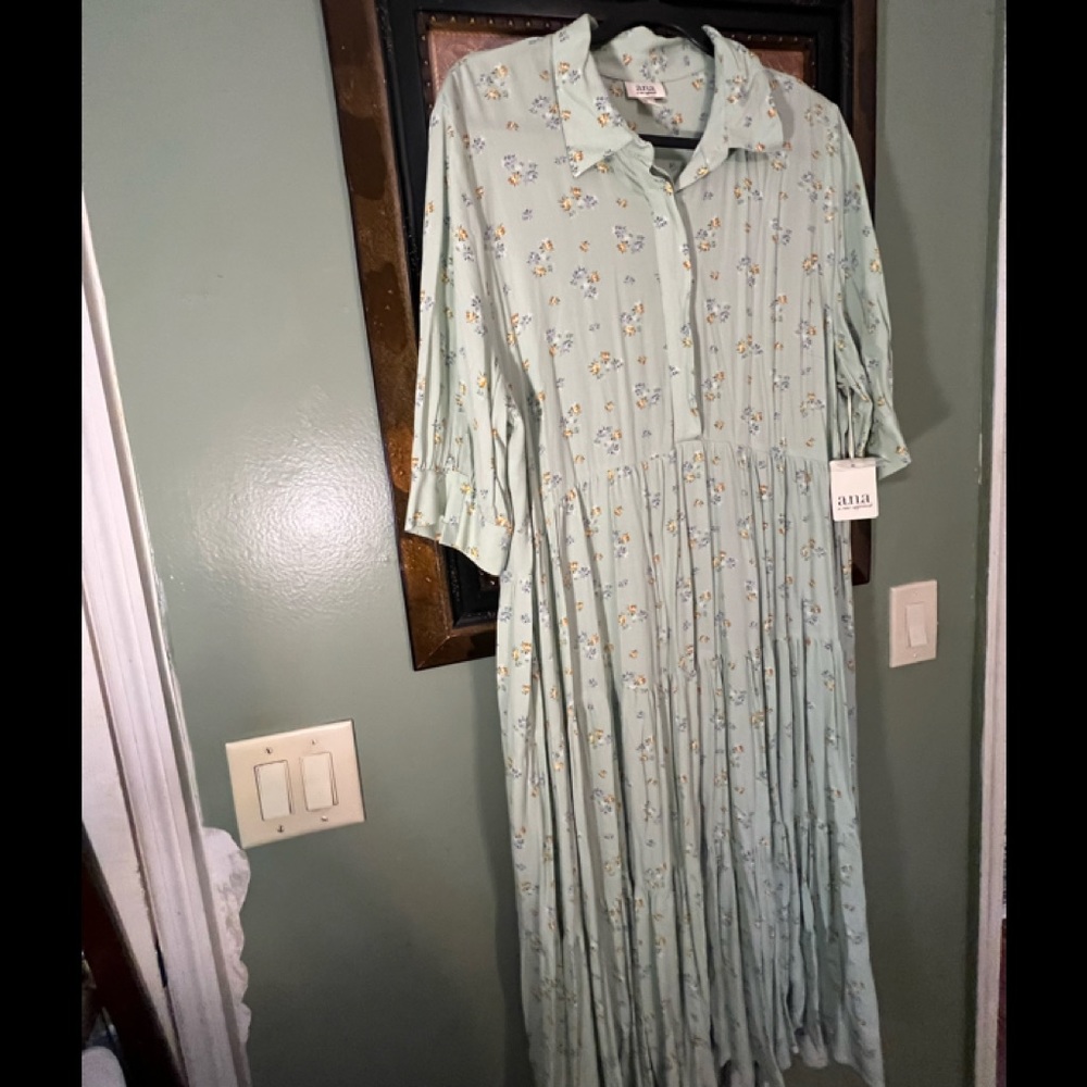 Anna floral tiered dress